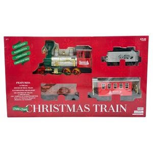 Hobby Lobby Choo-Choo Christmas Holiday Train Set w/‎ Track Battery Operated
